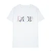 Trendig Casual Simple Style High Quality T-shirts Fashion Letter Printing Hip Hop Tops Mäns Svart Sommar Kortärmad Tees