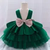 Sukienki dziewczęce Kid Baby Dress Księżniczka Dla Dziewczyn Koronkowa Tutu Ślubne Eleganckie Korowód Party Chrzciny Ubrania Dla Dzieci