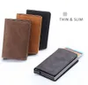 Cykey Desinger Leather Slim RFID Posiadacz karty kredytowej dla mężczyzn portfel portfel dla mężczyzn i kobiet