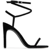 2021党の結婚式のためのハイヒールの女性の靴のためのセクシーな赤い履物バックル新しいクロスストラップスティレット夏のファッションレディースサンダルx0526