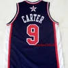 NC01 Basketball Jersey College 2004 USA Basketball Dream Team Jersey 10 Garnett 9 Carter Jersey Settched Вышивая вышивка на заказ S-5XL