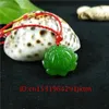 Blume Chinesische Jadeite Charme für Geschenke Grün Hand Amulett Männer Anhänger Mode Halskette Jade Lotus Geschnitzte Natürliche Schmuck Frauen