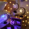 LED Star / Moon / Apple / Sepak Takraw Рождественские подарки Fairy String Lights Handmade Heamp веревка ночной ламп для вечеринок детская оформление комнаты 211109