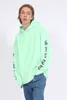 Mäns Hoodies Slattbrev Kirin Arm Över Storlek Drop Shoulder Loose Silhouette Non Hemmed Rough Edge Hoodie