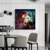 Modern Minimalism Style Cool Wolf Animal Oil Canvas Painting Posters And Prints Wall Pictures For Living Room Decor Unframed206G