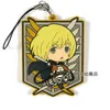 Attack on Titan Anime Keychain Krista Lenz Rivaille Eren Armin Sasha Mantra Rubber Strap/Phone Charms G1019