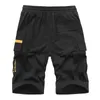 Summer Shorts Oversized 9XL Loose Cargo Short Men Casual Black Sweat Sport Plus Size 6XL 8XL Cotton Stretch Safari Half Trousers 210714