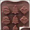 ベーキングモッズ焼き付き台所、ダイニングバーホームガーデン15シリーズシルチョコレートケーキModクリスマスツリーサンタクロースヘッド手作りソープカビ