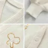 Nomikuma Women Clothes Bow Knot Sequined Cropped Cardigan V Neck Long Sleeve Korean Sweet Sweater Fashion Sueter Mujer 3c615 210514