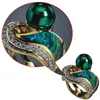 Anéis de casamento cor ouro natural esmeralda anel de pedras preciosas para mulheres fina anillos bijoux femme jóias bizuteria jade