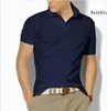 Marka Męskie Solid Polo Koszula Top Big Małe Końskie Krokodyl Haft Polos Koszulki z krótkim rękawem Mężczyźni Homme Slim Odzież Camisas Leisure Business T-shirt W6