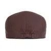 Fashion Beret Bomull Solid Färg Soft Top Casual Beanie Retro Litterär Framåt Cap Peak Cap Driver Hat Gift för vänner