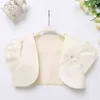 ActhInK Neonata Bolero Floreale Marca Principessa Manica Corta Abito da Sposa Mantella Cappotto Estivo per Bambini per 211204