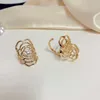 Stil elegante Strass Kamelie Modellierung Ringe für Frauen trendige zarte aushöhlen Metall offenen Ring Promi-Schmuck Cluster6240212