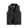 Höst och vinter Solid Färg Mäns Västar Broderad Badge Down Jacket Warmer Warm Heater Vest European American Fashion Brand Enkelhet