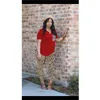 new plus size 3XL Summer Women outfits plain tracksuits short sleeve T-shirts top+leopard pants two piece set jogger suits casual black sweatsuits 4812