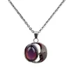 New Mood Necklace Female Moon Temperature Change Color Necklaces Stainless Steel Chain