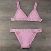 Crochet Swimsuit Bikinis Women's Naty's Swimmed Sexy Bandage Brasileiro Bikini 2020 Mulheres Mulheres Banheira Biquini 120 928 Z2