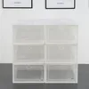 2021 Shoe Storage Boxes 36 Pack Clear Plastic Stackable -White Holders Racks Home & Organization