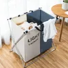 Cesta plegable para la ropa sucia, organizador en forma de X, plegable, plegable, de tres rejillas, para el hogar, clasificador de cestas para la colada, cesta grande para la colada T20317B