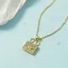 French new H letter bag Necklace women039s clavicle chain simple temperament fashion niche Design Pendant Gift8363001