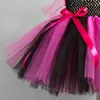 Clothing Sets Children's Halloween Girls Dress witch performance dress mesh puffy skirt send headdress