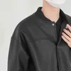 Collier de baseball IEFB Veste en cuir PU Manteau Lâche manteau court ins normes coréennes de haute qualité printemps automne 9Y7087 210524
