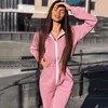 Kvinnors Jumpsuits Rompar Kayoulai 2021 Bodysuit Kvinnor Pullover Sweatshirt Casual Slim Långärmad Höst Vinter Bodycon Combinaison Femme