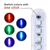 DC5V RGB USB Mini LED Night Light Portátil 7 Cores Atmosfera Lâmpadas USB Luzes Coloridas Com Botão Interruptor De Controle de Cor Luz