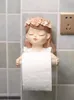 Toilet Paper Holders Wall Mounted Holder Cute Fairy Punch-Free Roll Home Towel Wc Rolhouder Bathroom Products