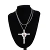 50pcslot Custom Jewelry Sublimation Angel Wing Necklace Pendant med insats och kedja för marknadsföringsgåvor7152983