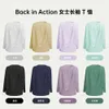 Yoga Outfits Tops Loose Fit Women's Long Sleeve Shirt Round Neck T-shirt Running Fitness Sports Spandex High Elastic Gym Clothes