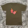 Men's T-Shirts Mens Designer T Shirts Cactus Jack Tour Vegas Shirt Dice Flame Short Sleeve T-shirt High Street Casual