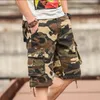 Zomer Heren Camouflage Camo Cargo Shorts Casual Baggy Multi Pocket Army Military Plus Size 44 Rijbroek Tactical