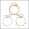 Jewelrymixed Farbe Stern Mond Quaste Charm Armbänder Imitation Perle Kristall Schlangenketten Europäischen Frauen Kupfer Handgemachte Party Armband Juwel