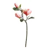 Simulering Enkel gren Magnolia Silk Artificial Flower for Home Decoration Vase Orchid Wedding Bride Holding Fake Plant Decorati249d