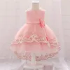 Sequin Bow Dress for Girl Baby Christening Gown First 1st Birthday Dress Party Girl Baby Clothing Toddler Clothes Infant Vestido4408571