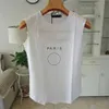 Znane koszule damskie Odzież damska Tank Girls Top Projektant T Shirt Czarny biały Lato Odzież damska z krótkim rękawem Rozmiar S-XL