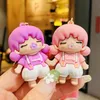 Cartoon Keychain Key Buckle Bag Car Handmade Keychains Man Woman Loves Purse Bags Silica Gel Japanese Cherry Blossom Girl Doll Pendant Accessories YSK0300-0301