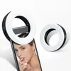 إضاءة 40 LED المحمولة Light Light Clip-On الهاتف المحمول Selfie Ring USB شحن مصباح ماكياج لجميع الجمال