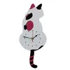 Wall Clocks Cartoon Acrylic Home Decoration Living Room Wagtail Cat Clock Children's Creative