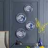 Chiński styl Jingdezhen Niebieskie i białe płyty ceramiczne serii wiszące Platehome Dekoracja Porcelanowa płyta