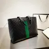 black shopper bag