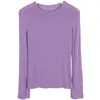 T-shirt Femme Pull Tee Sexy Mode Femmes Tshirt Skinny Tops Bodycon Coton À Manches Longues T-shirt Filles Automne Violet Mujer De Moda