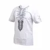 Dashikiage African 4色綿Dashiki刺繍伝統的なシャツユニセックスナイジェリアネイティブアンカラトップ210409