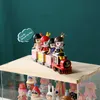 Doll Storage Box Acrylic Wood Material Toy Display Rack Perfume Dust Proof Display Cabinet Multi Layer Organizer HD Transparent 210626