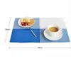 Tovaglietta quadrata in PVC tinta unita Protettore da tavolo Cucina da pranzo Tappetino impermeabile per caffè Tè Tovaglietta Decorazione 210423