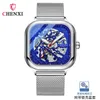 Wristwatches Square Exclusive Quality Goods Automatic Mechanical Watch Luminous Hollow Out Man Watches Men's