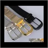 Belts & Aessories Aessories Arrival Men Fashion Alloy Buckle Strap Punk Ceinture Cool Durable Waistband Casual Belt Drop Delivery 2021 5Wsw8