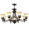 Chandeliers Classical Foyer Living Room Glass Chandelier Flush Mount Retro Bedroom North Europe Style Lighting